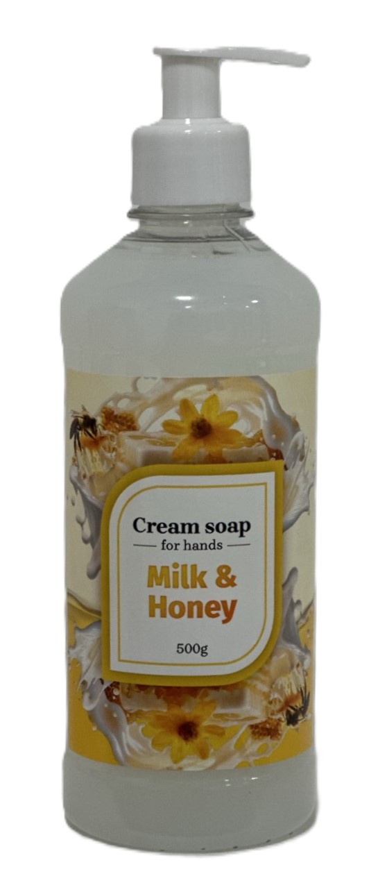 Крем мило Milk & Honey Молоко і мед 500 гр., дозатор, ТМ ECOnomix